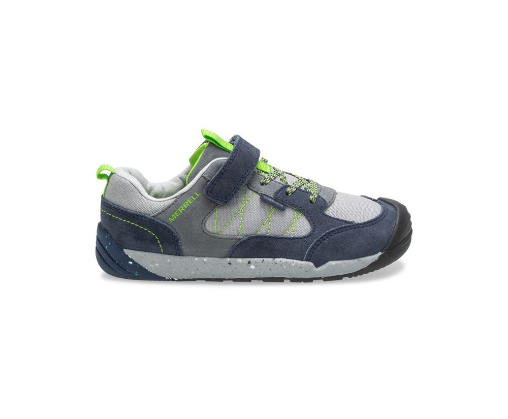 Merrell Sneakers Navy/Grey - Bare Access Steps® Alpine - Kids 37OHVWRKQ